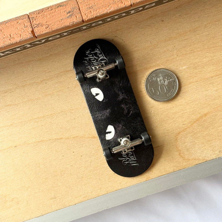 Black Market “Cat Eyes” 32mm Fingerboard Complete — underside complete view