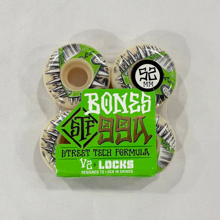 Bones “Prius” 52mm 99a V2 Locks Street Tech Formula Skateboard Wheels