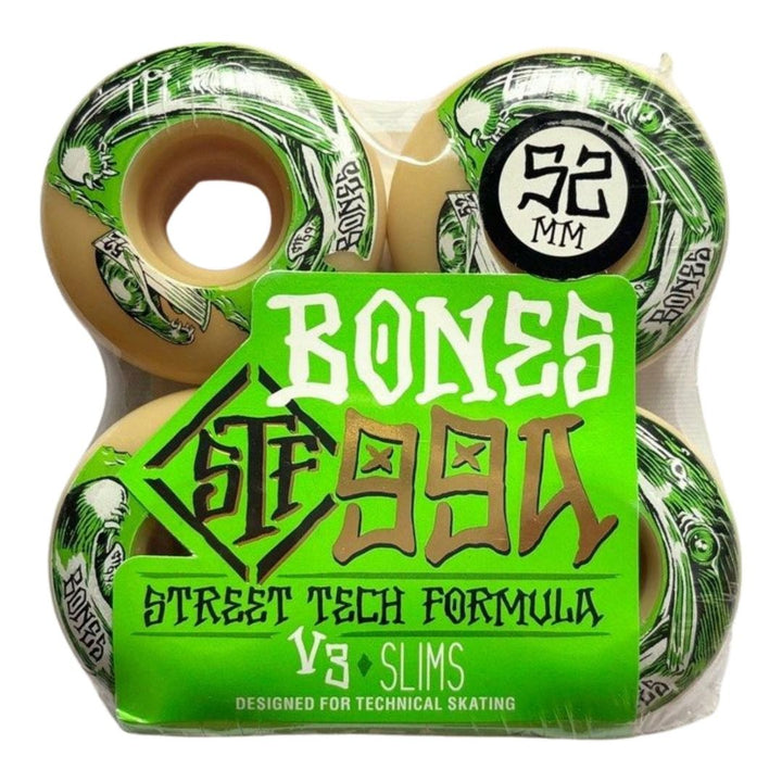 Bones “Salmon Dinner” 52mm 99a V3 Slims Street Tech Formula Skateboard Wheels — product image 1 of 2