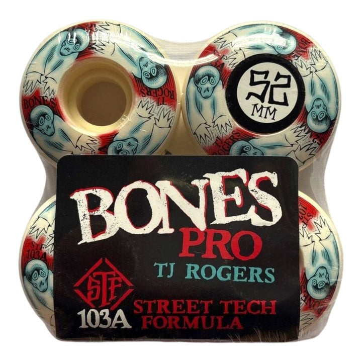 Bones “Whirling” 52mm 103a V3 Slims Street Tech Formula Skateboard Wheels
