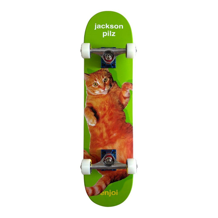 Enjoi “Green Cat” 7.25″ x 29.25″ Jackson Pilz Pro Model Custom Kids Skateboard Complete