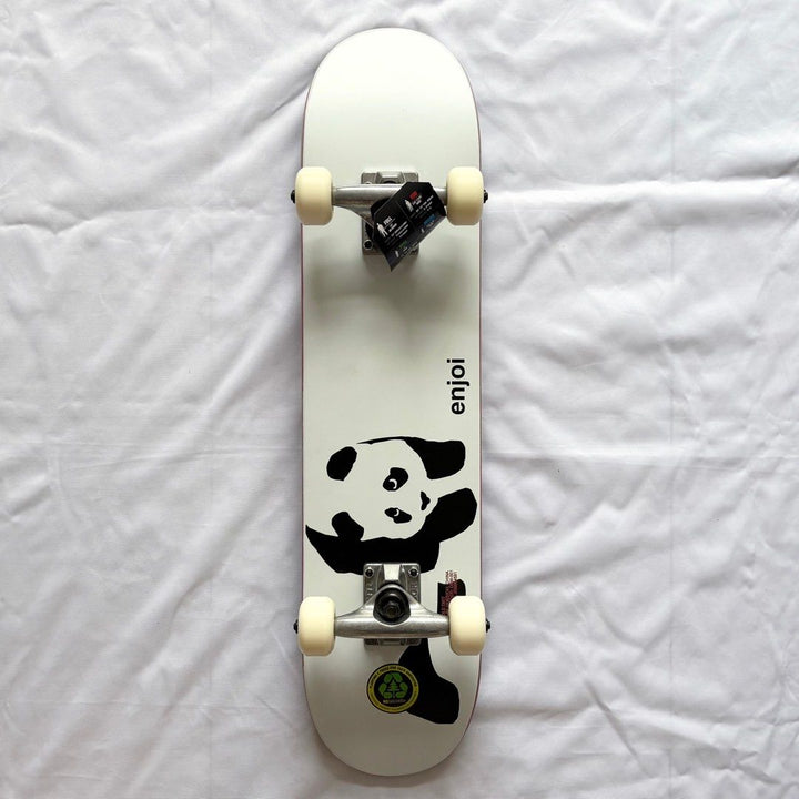 Enjoi “Panda” 6.75” x 28.25” Kids Skateboard Complete — underside graphic view