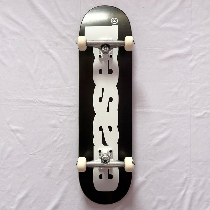 Erased “Classic Black” 8.0” x 31.4” / 8.25” x 31.5” Custom Skateboard Complete