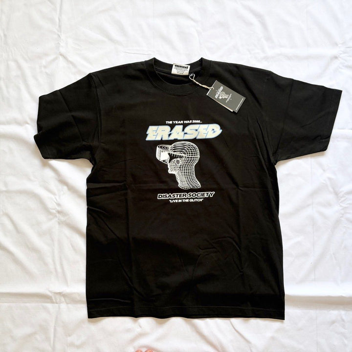 Erased “Disaster Society” Skateboard T-Shirt — product image 1 of 5