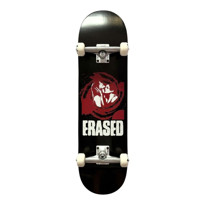 Erased “Red Girls” 8.25” x 31.5” Custom Skateboard Complete — underside graphic view