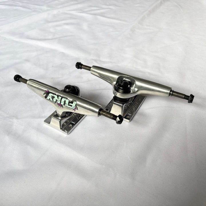 Fury "Silver" 8.0” / 8.25” Double Hollow Skateboard Trucks — truck pair overview