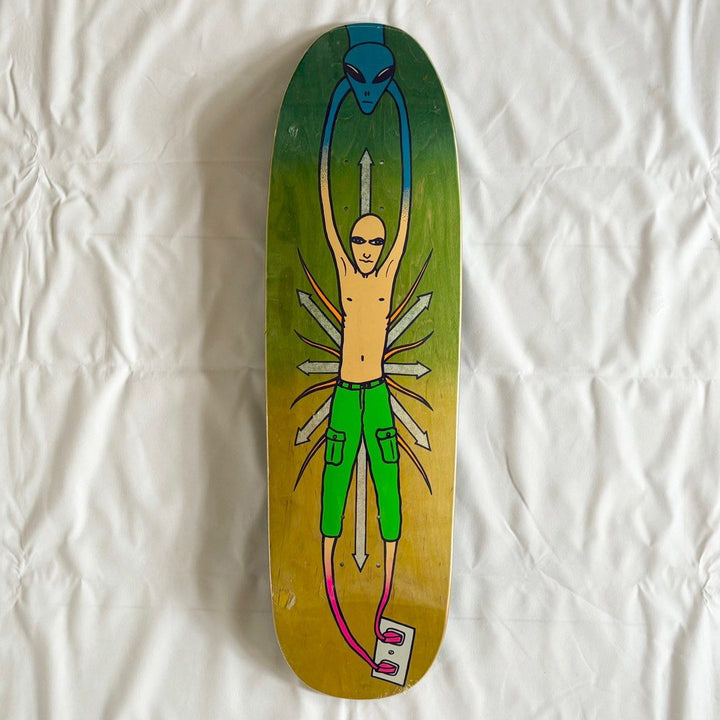 New Deal "Alien Neon" 9.18" Mike Vallely Model Skateboard Deck — product image 1 of 3