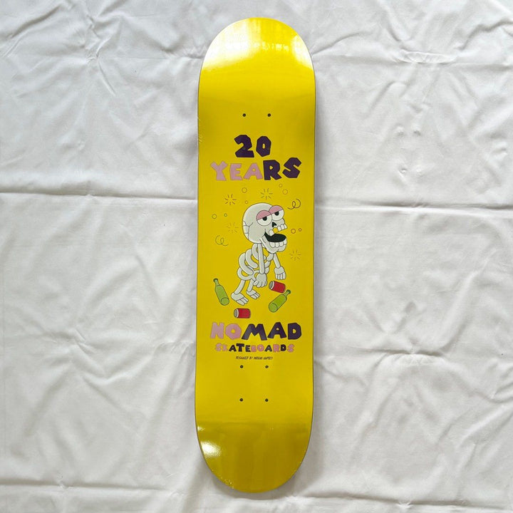 Nomad “Drunk” 7.75” Skateboard Deck — underside graphic view