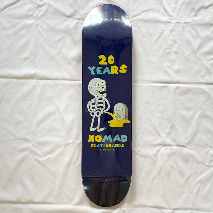 Nomad “Piss” 7.75” Skateboard Deck — underside graphic view