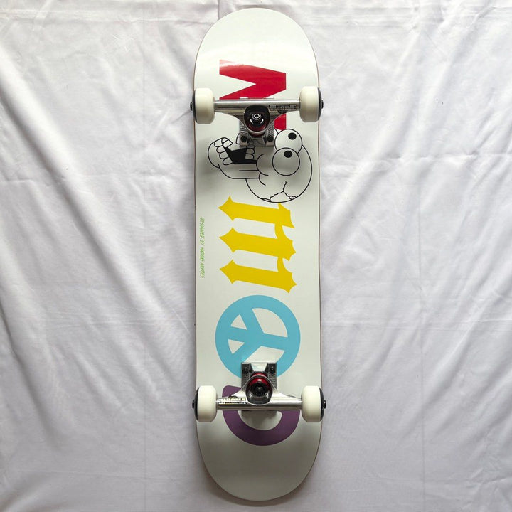 Nomad “Doomsday” 7.875” x 31.25” Custom Skateboard Complete — underside graphic view