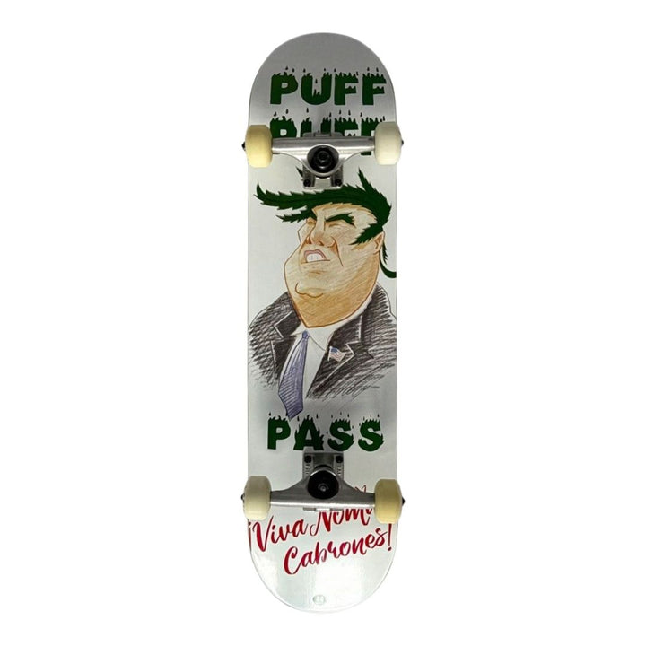 Nomad “Puff” 8.0” x 31.75” Custom Skateboard Complete — underside graphic view