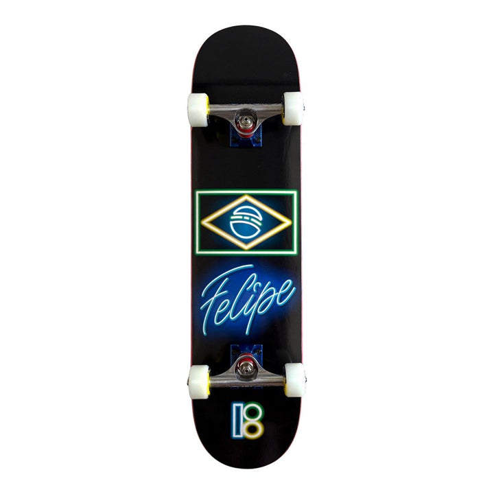 Plan B “Neon Flag” 7.75″ x 31.62″ Felipe Gustavo Pro Model Custom Skateboard Complete