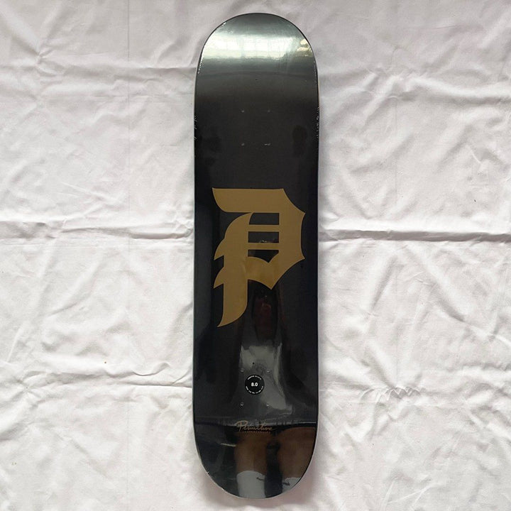 Primitive “Black Core” 8.0” / 8.125” Skateboard Deck — underside graphic view