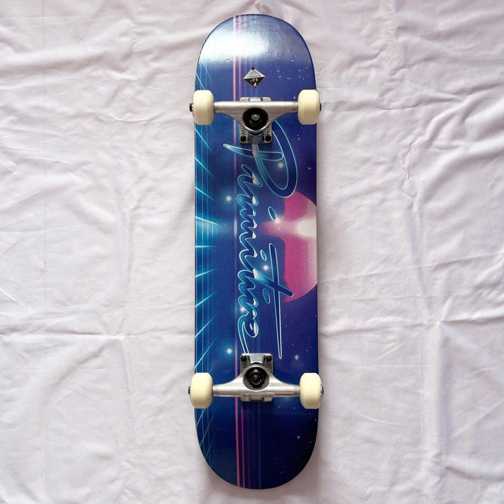 Primitive “Retro” 8.0” Skateboard Complete — underside graphic view
