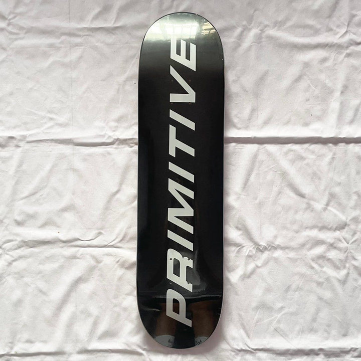 Primitive “Slant Black” 8.0” Skateboard Deck — underside graphic view