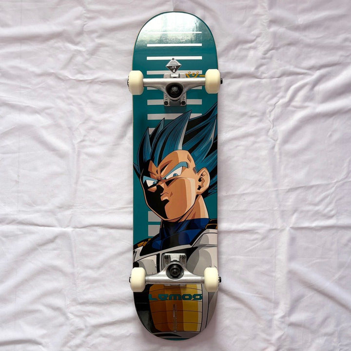 Primitive x Dragon Ball Z “Vegeta” 8.0” Skateboard Complete — underside graphic view