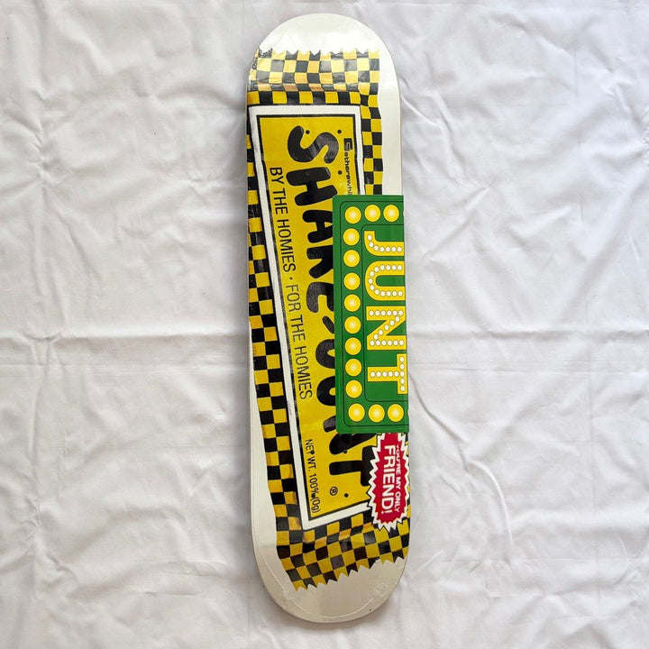 Shake Junt “Candy” 8.0” x 31.4” Skateboard Deck — underside graphic view