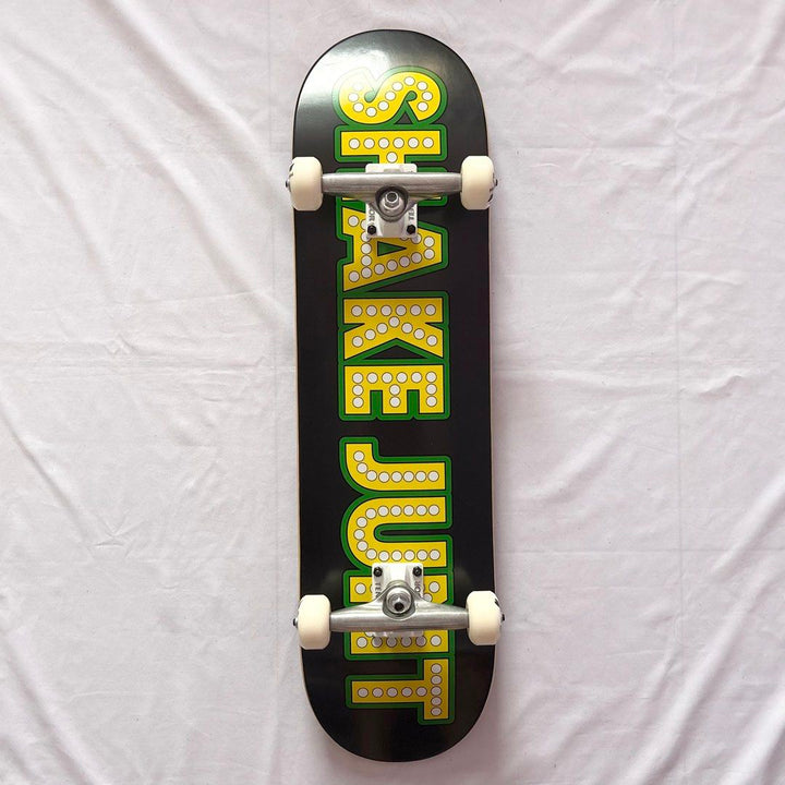 Shake Junt “Lit” 8.25” x 31.75” Custom Skateboard Complete — underside graphic view