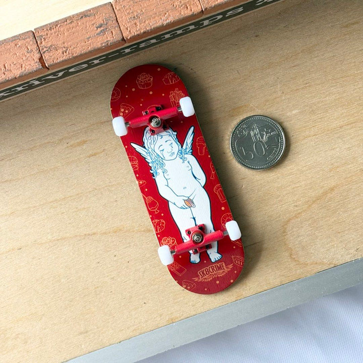 Sk8crime “Angel” 32mm Fingerboard Complete — underside complete view
