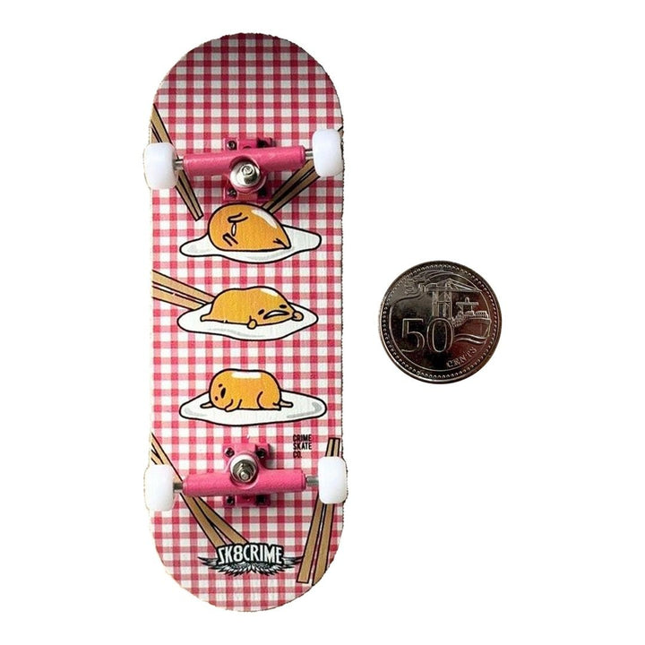 Sk8crime “Egg” 32mm Fingerboard Complete — underside complete view
