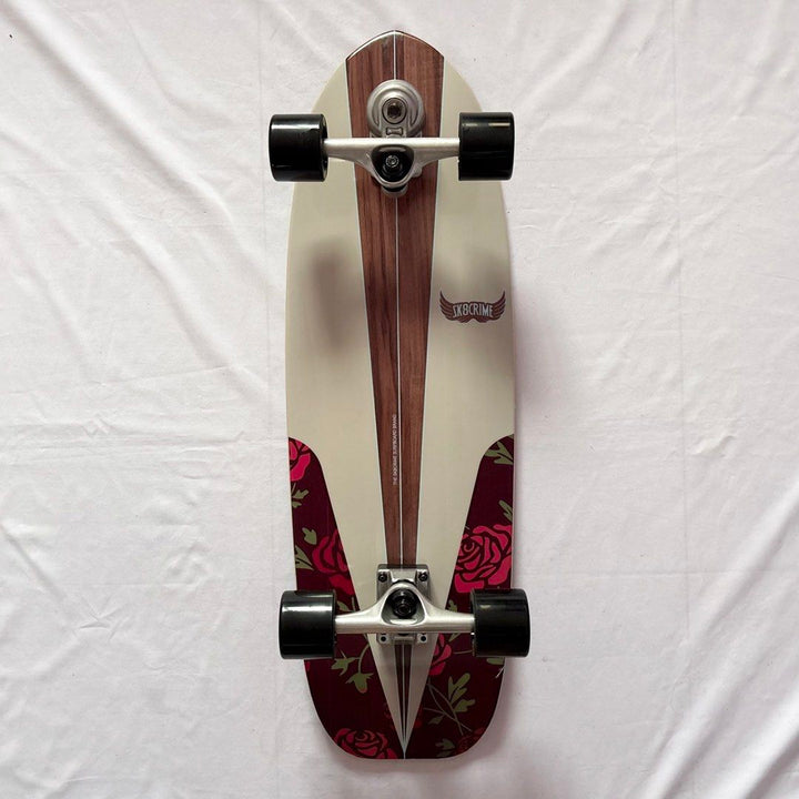 Sk8crime “Slide” 9.75” x 31” Surfskate Cruiser Skateboard Complete