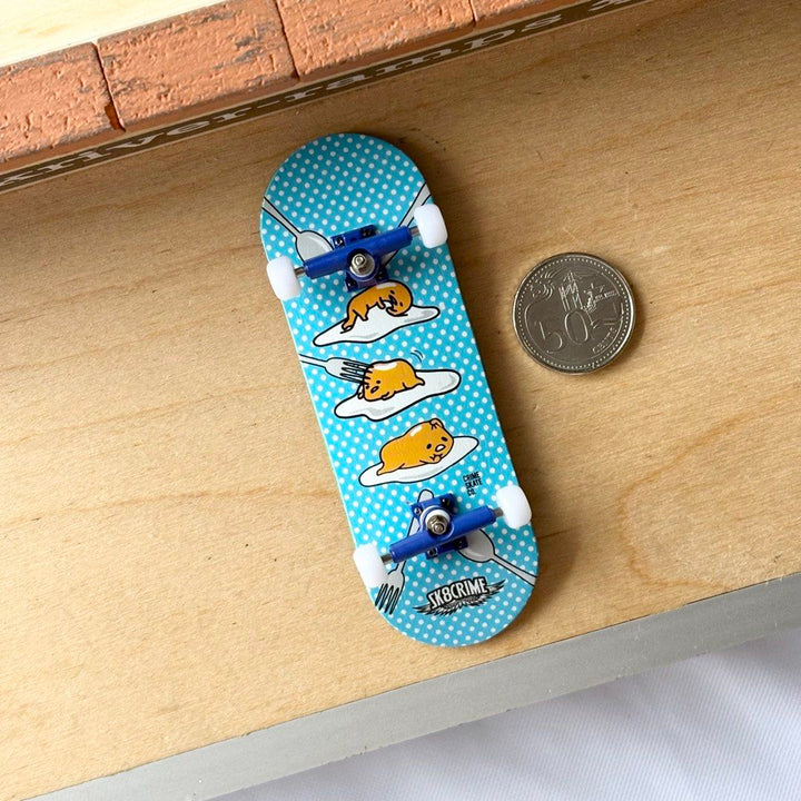 Sk8crime “Tamago” 32mm Fingerboard Complete — underside complete view
