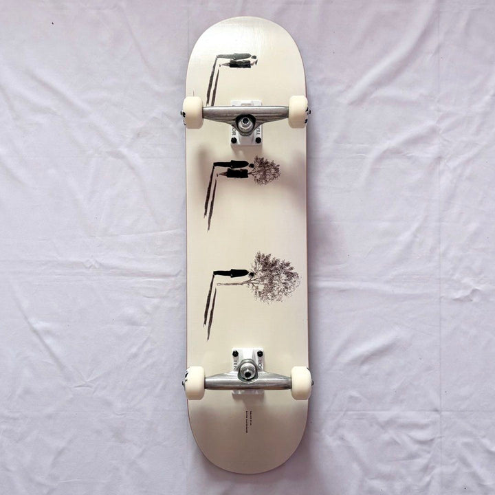 Sovrn “Garden” 8.25” x 31.6” Walker Ryan Model Custom Skateboard Complete — underside graphic view