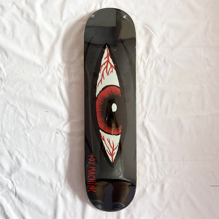 Toy Machine “Bloodshot Eyes” 8.0” x 31.66” Skateboard Deck — underside graphic view