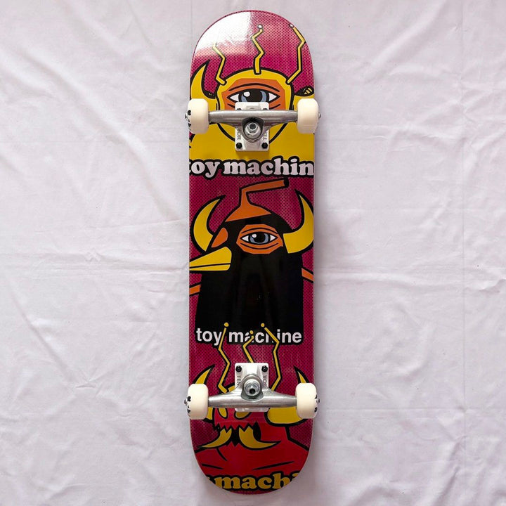 Toy Machine “Chopped Up” 8.0” x 31.6” Custom Skateboard Complete — underside graphic view