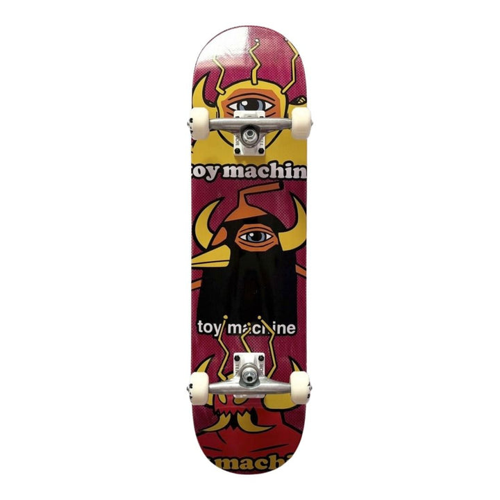 Toy Machine “Chopped Up” 8.0” x 31.6” Custom Skateboard Complete — underside graphic view