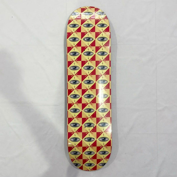 Toy Machine “Eyes” 8.5” x 32.35” Skateboard Deck — underside graphic view