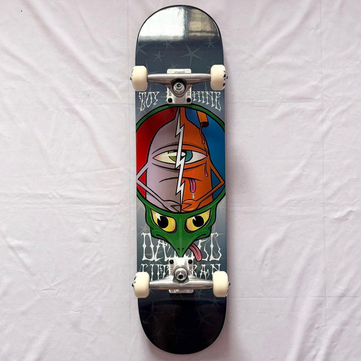 Toy Machine “Lightning” 8.0” x 31.6” Custom Skateboard Complete — underside graphic view