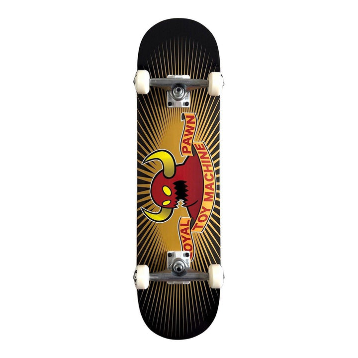 Toy Machine “Royal Pawn” 8.0” x 31.6” Custom Skateboard Complete — underside graphic view