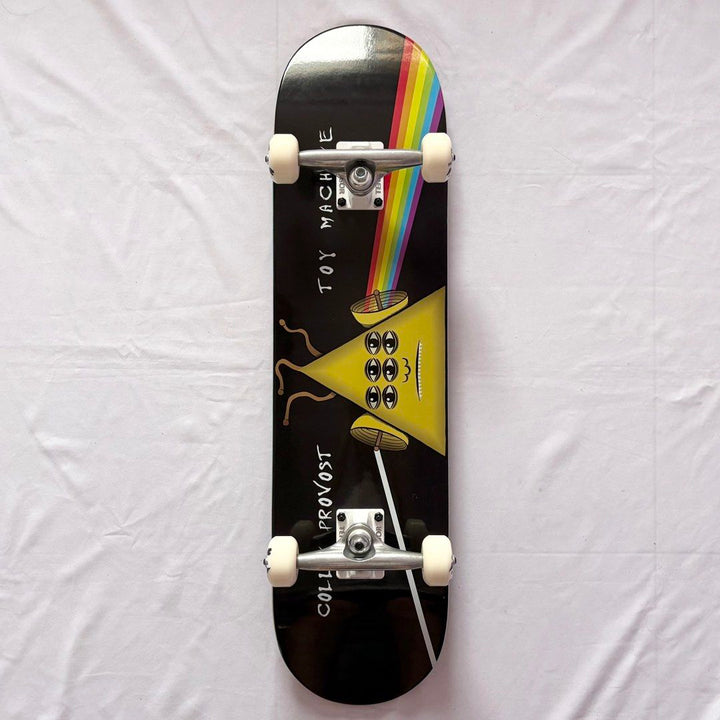 Toy Machine “Spectrum” 8.0” x 31.6” Custom Skateboard Complete — underside graphic view