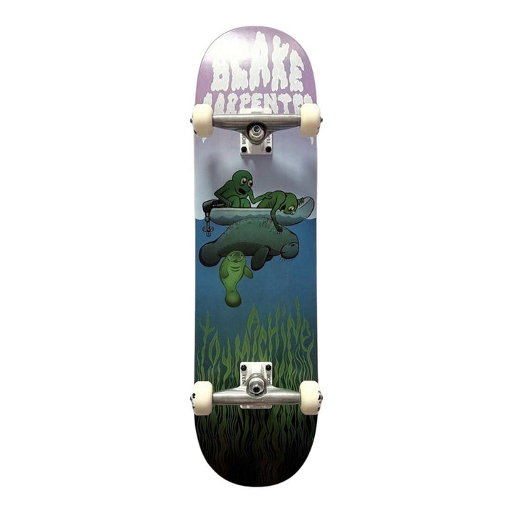 Toy Machine “Underwater” 8.375” x 32” Custom Skateboard Complete — underside graphic view