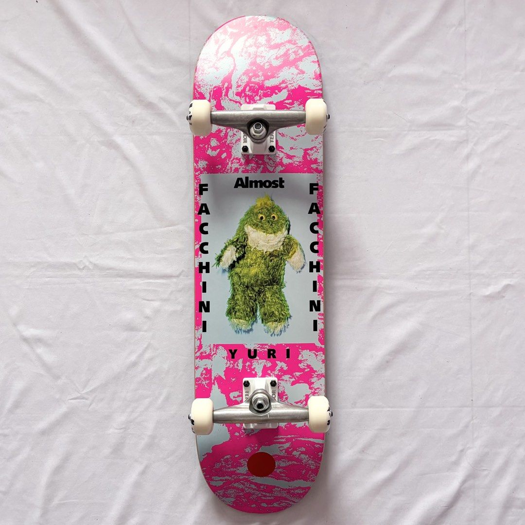Almost “Stuffed” 8.125” x 31.7” Yuri Facchini Model Custom Skateboard Complete