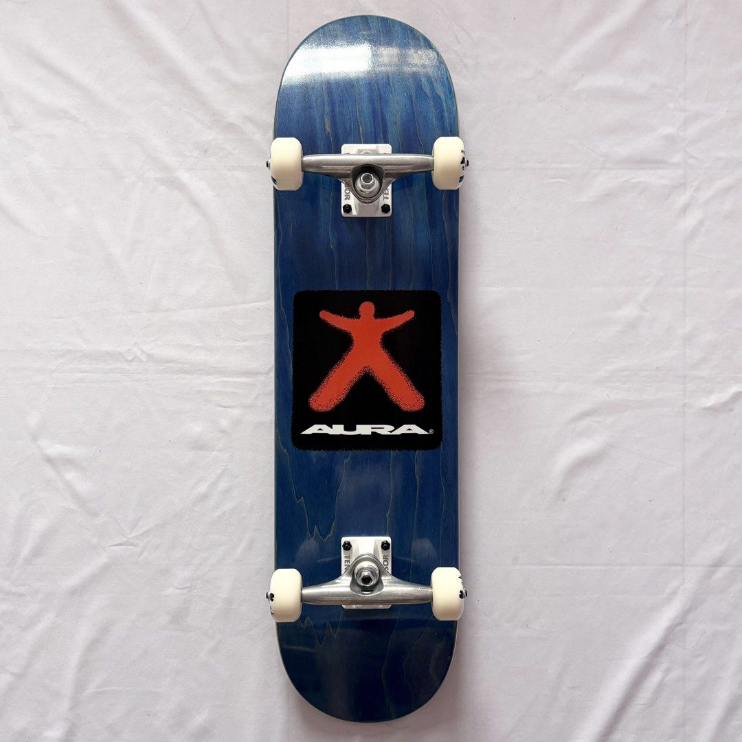 Aura “Navy Man” 8.0” x 31.5” Custom Skateboard Complete