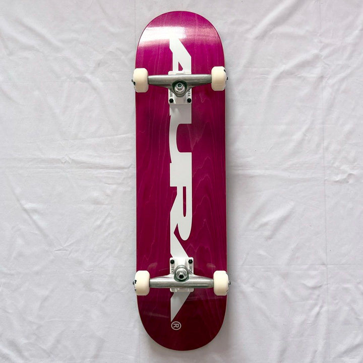 Aura “Classic Pink” 8.25” x 32” Custom Skateboard Complete