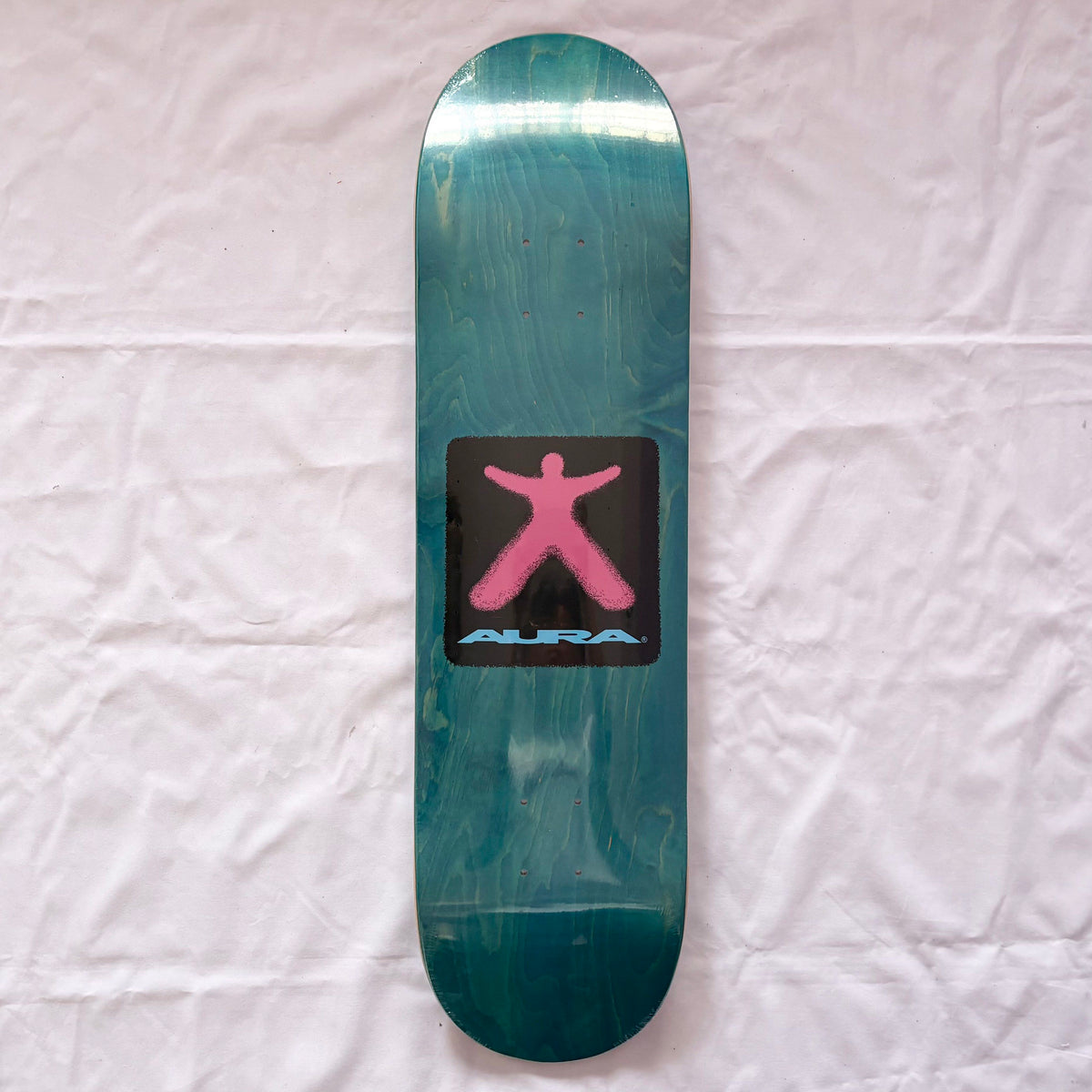 Aura “Blue Figure” 8.25” x 32” Skateboard Deck