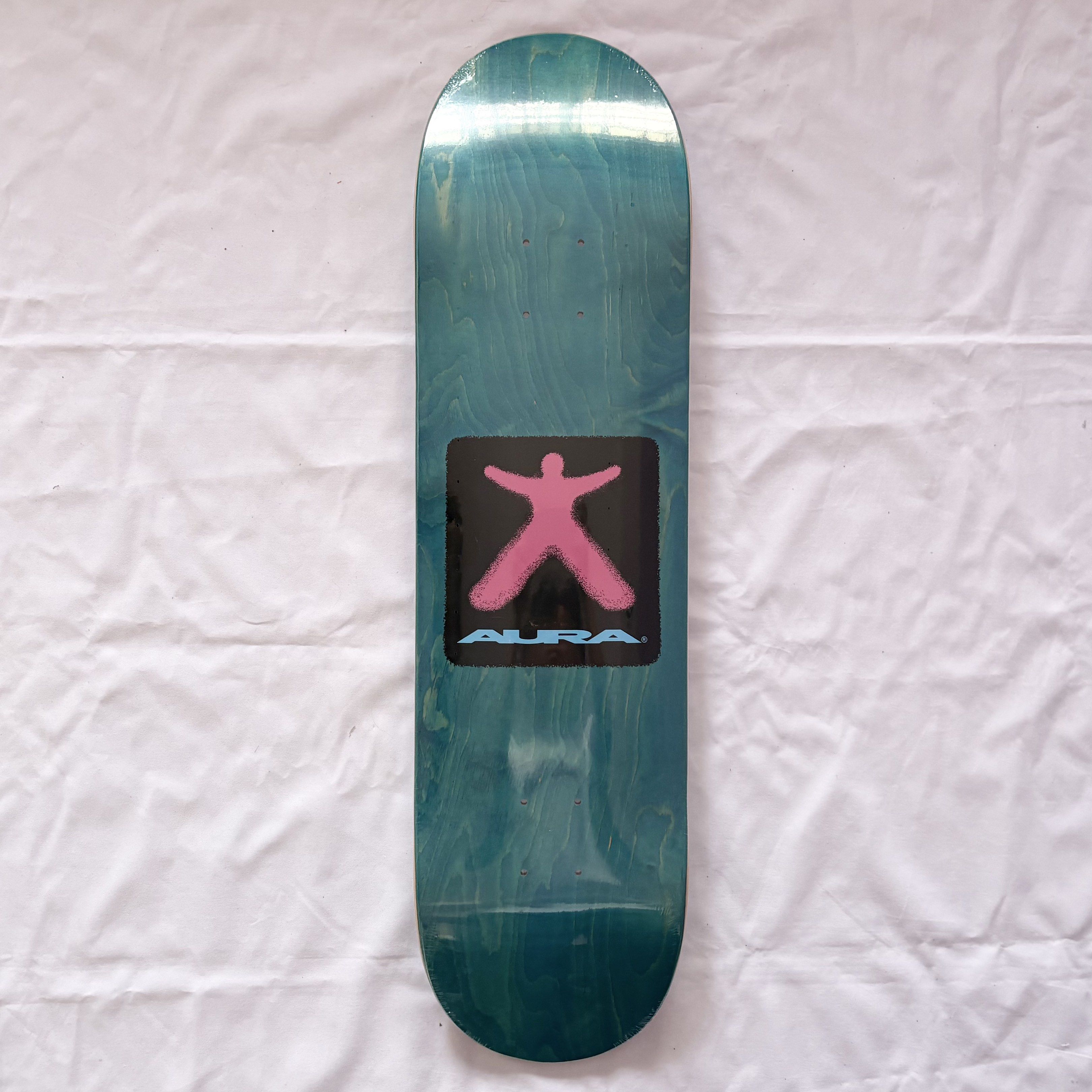 Aura “Blue Figure” 8.25” x 32” Skateboard Deck