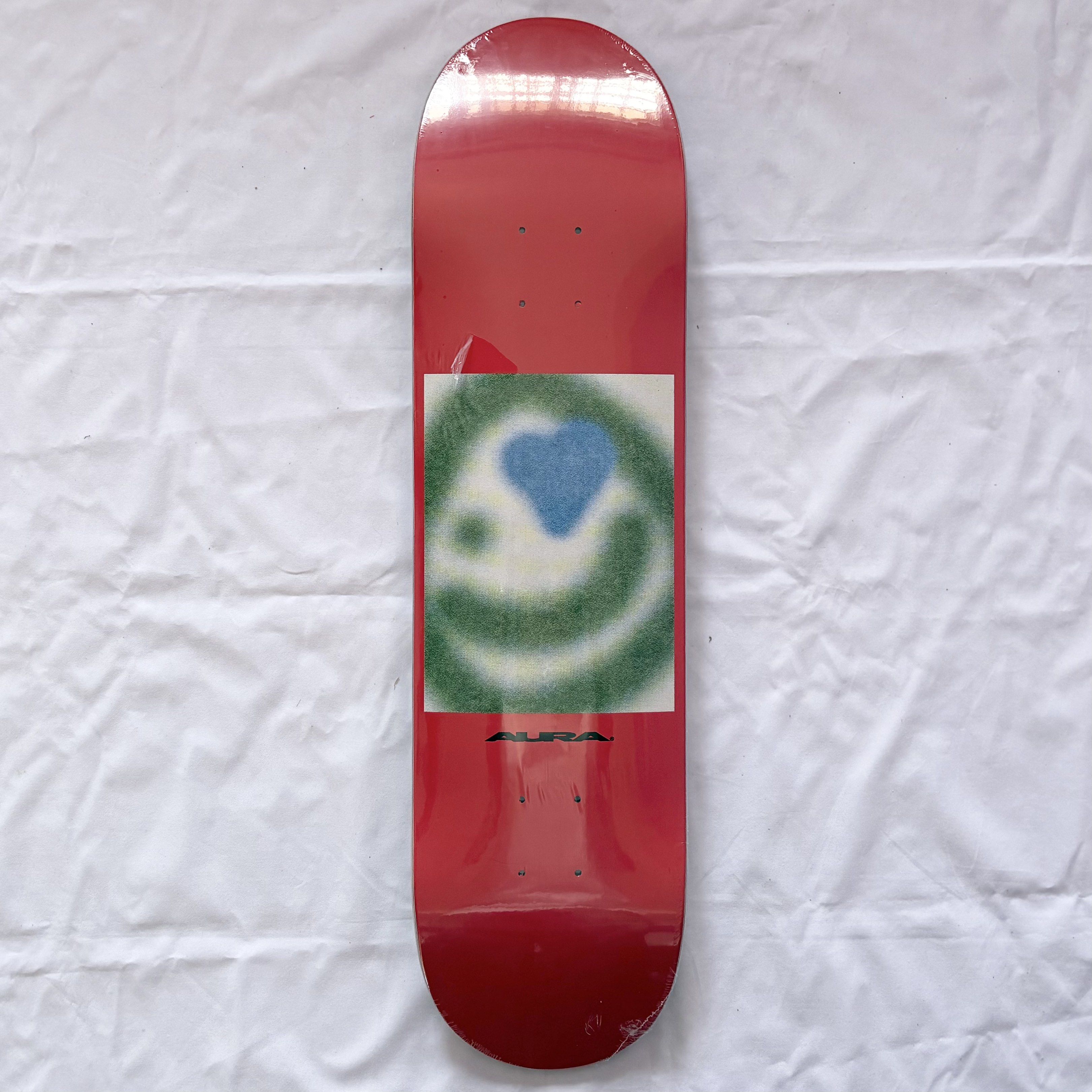 Aura “Red Smile” 8.0” x 31.5” Skateboard Deck