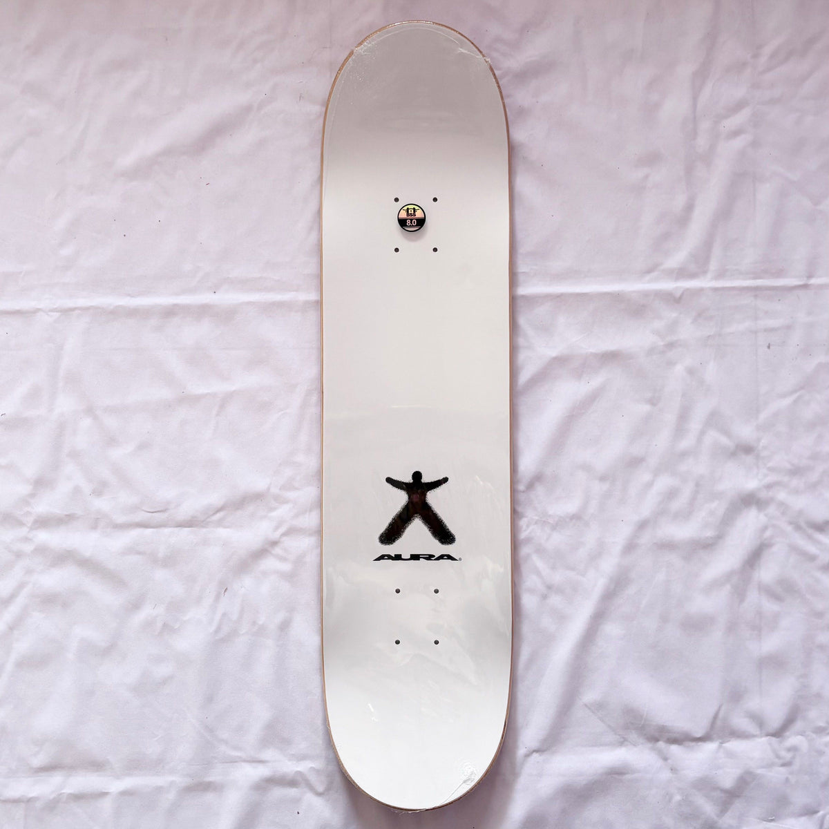 Aura “Red Smile” 8.0” x 31.5” Skateboard Deck