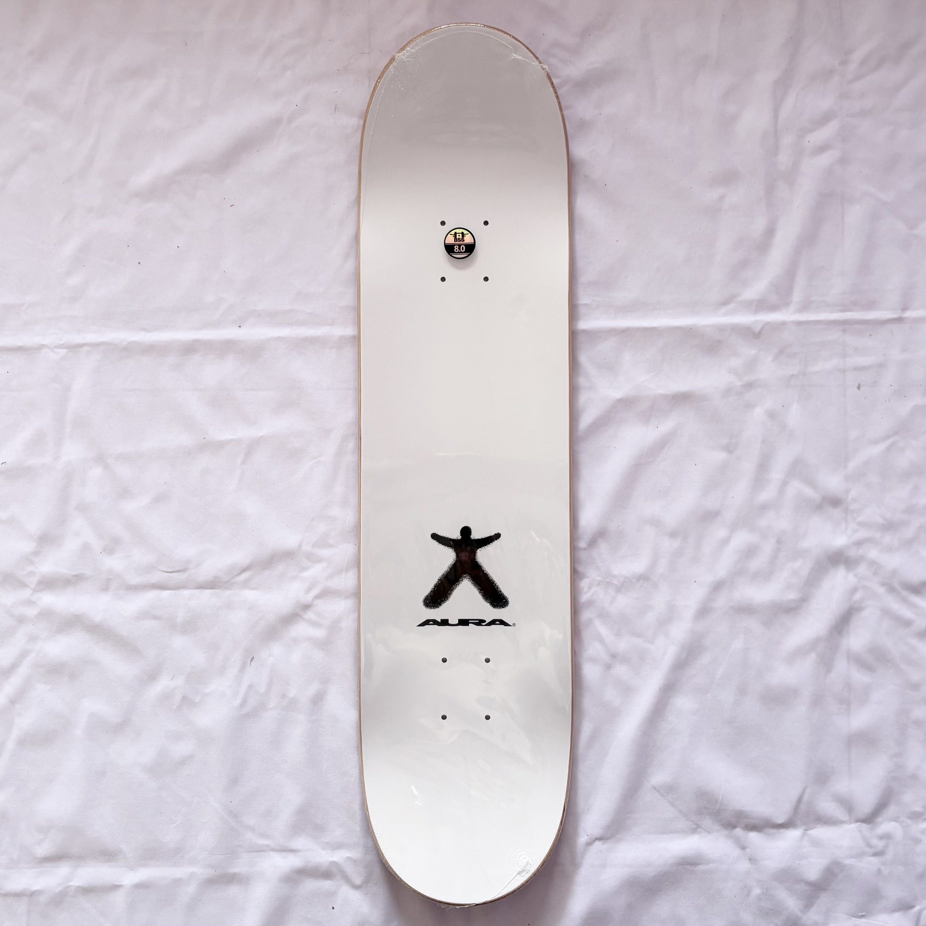 Aura “Red Smile” 8.0” x 31.5” Skateboard Deck