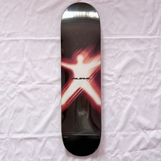 Aura “X-Men Black” 8.0” x 31.5” Skateboard Deck - No Grip
