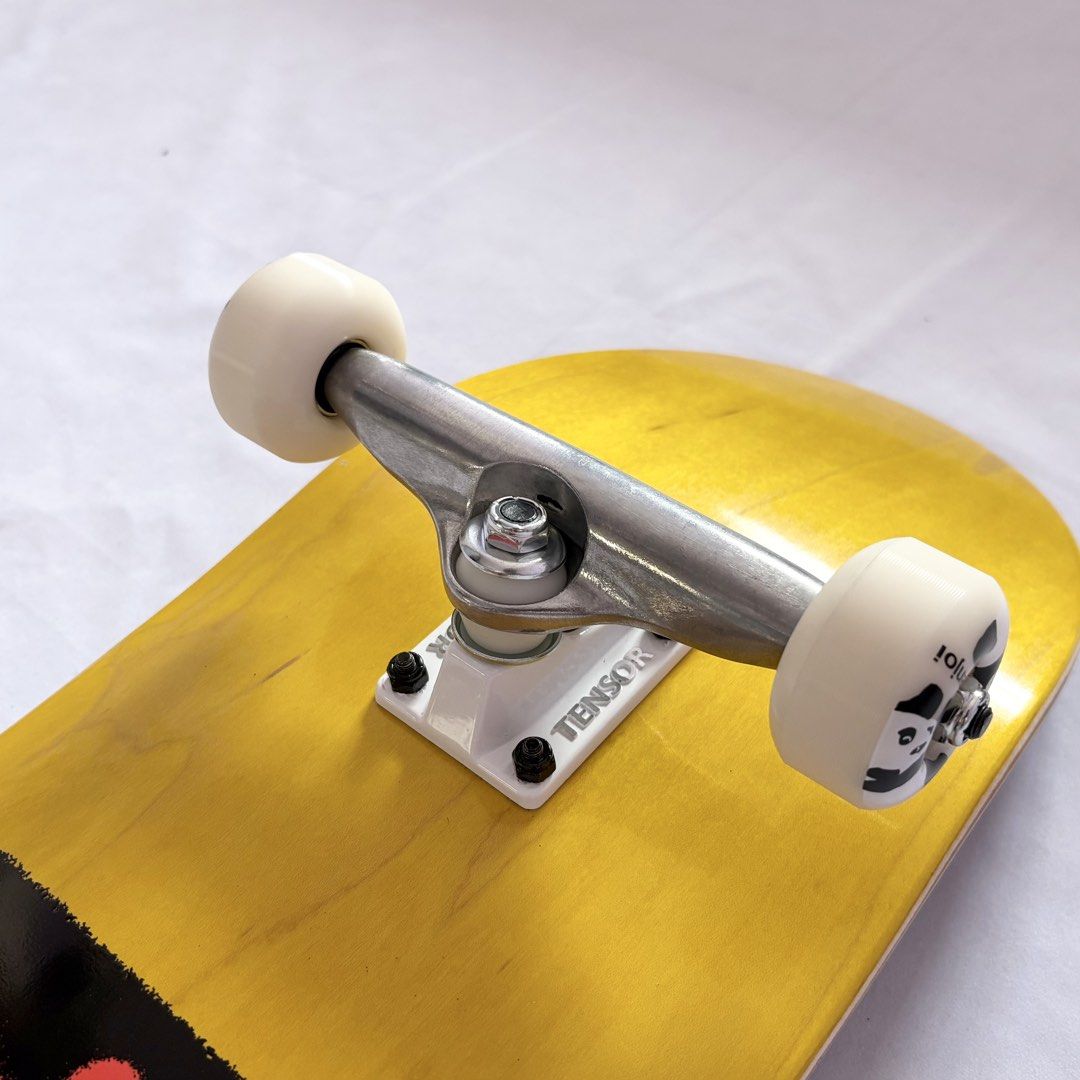 Aura “Yellow Figure” 8.25” x 32” Custom Skateboard Complete