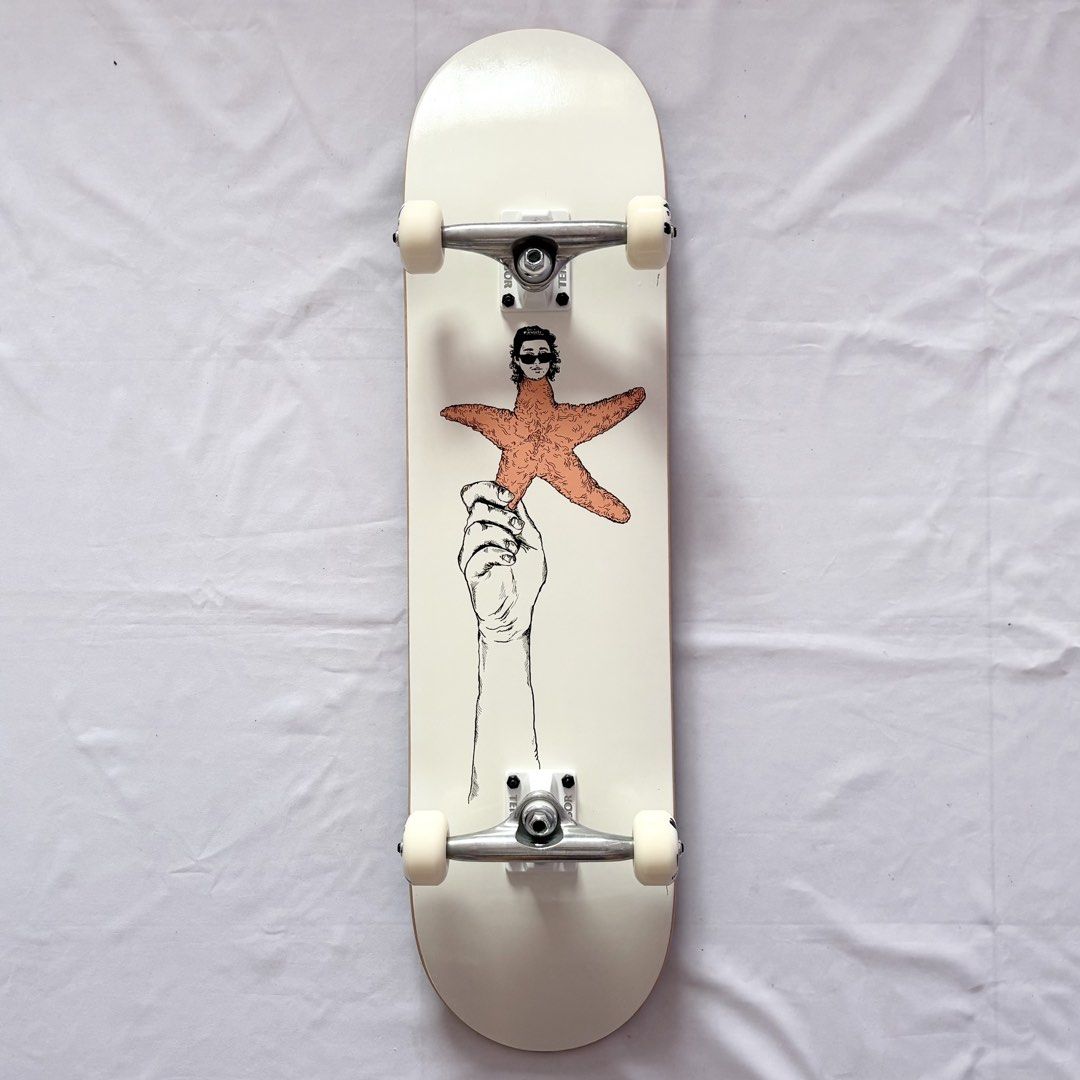 Baker “Starfish” 8.0” x 31.8” Custom Skateboard Complete