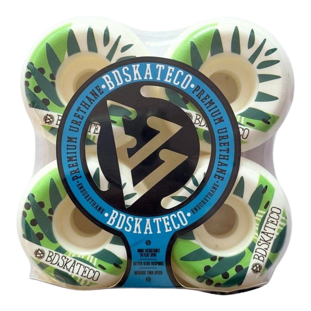 BDSkateco “Leaves” 52mm 100a Skateboard Wheels — product image 1 of 2