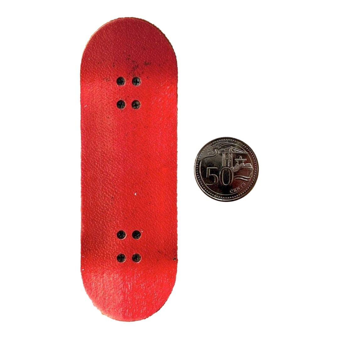 Black Market “3D” 32mm Fingerboard Complete — grip-tape top view