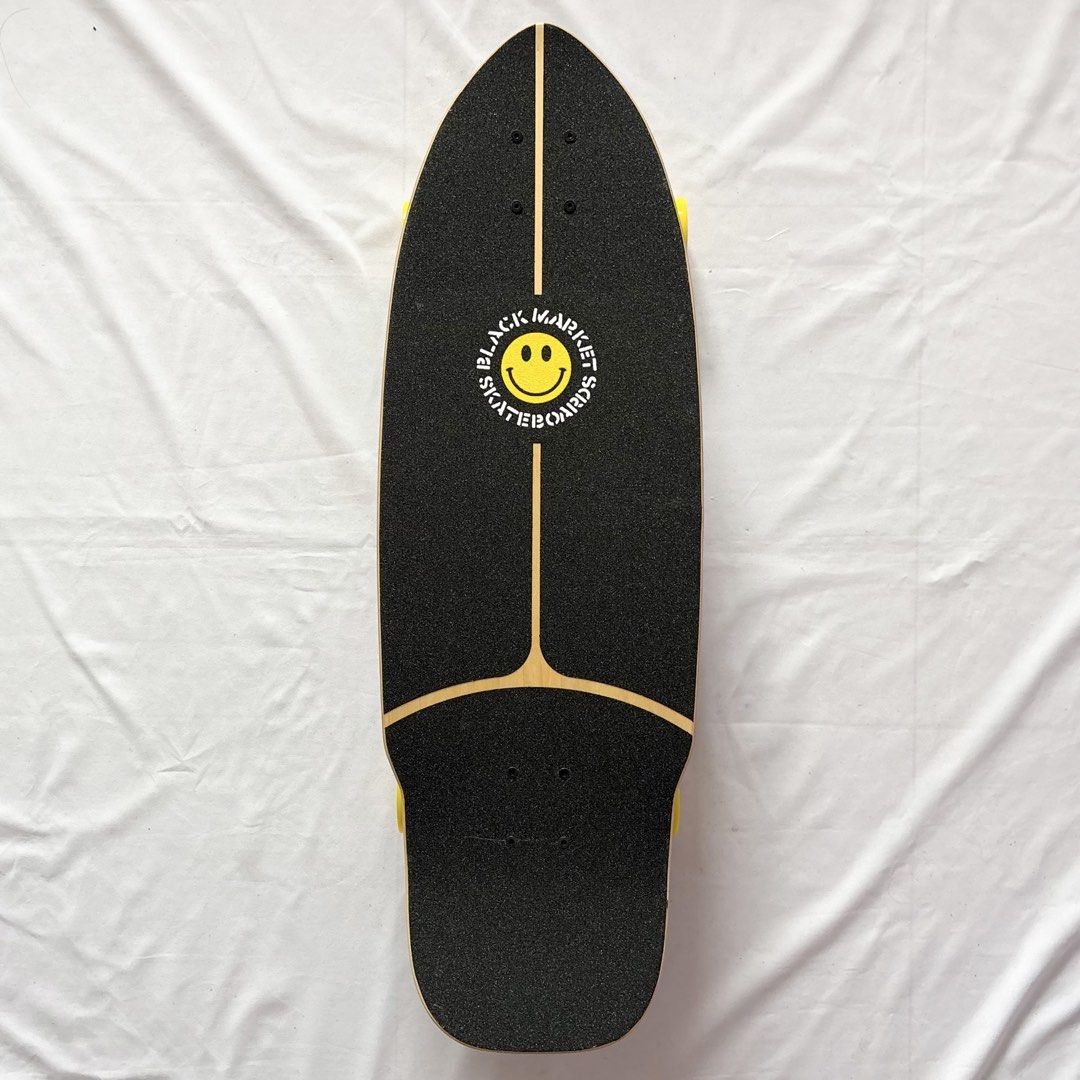 Black Market “Alien” 10” x 31” Surfskate Cruiser Skateboard Complete