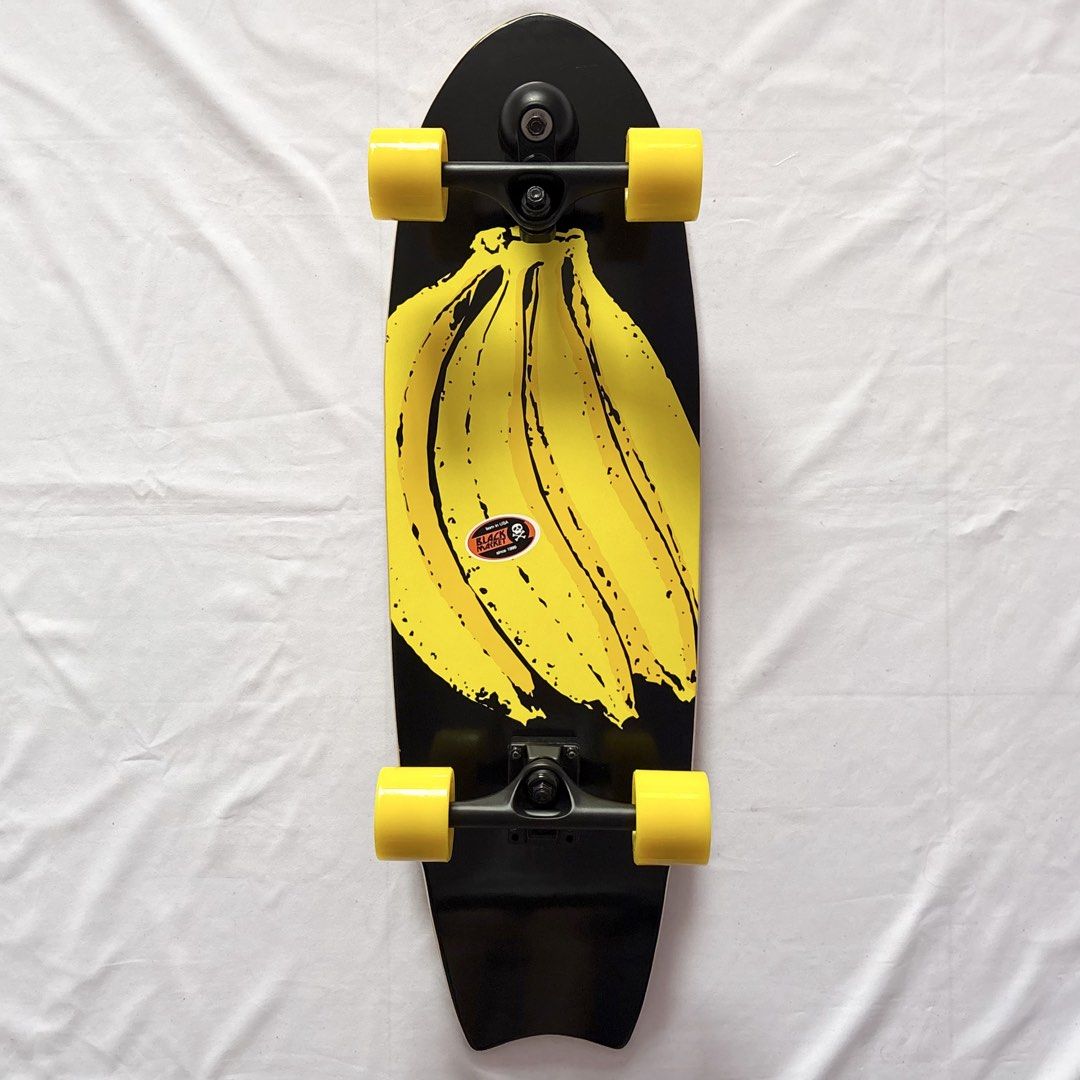 Black Market “Banana” 10” x 32” Surfskate Cruiser Skateboard Complete